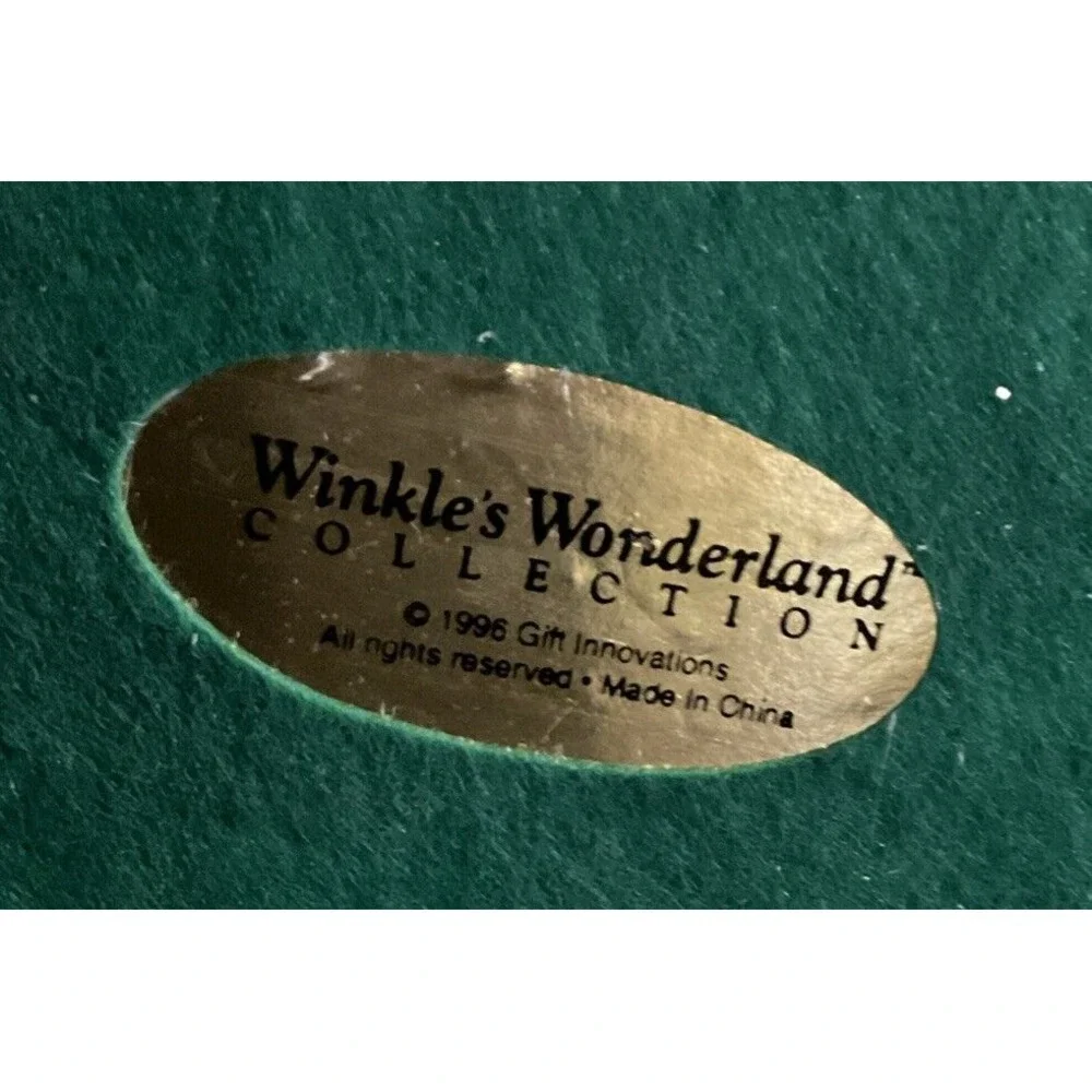 Vintage Winkle's Wonderland Collection Winkle Family Collectible Santa And Moose